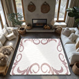 Kaymaz Taban Trend Vintage Yıkanabilir Dijital Baskı Halı