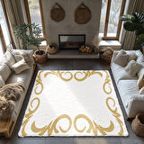 Kaymaz Taban Trend Vintage Yıkanabilir Dijital Baskı Halı