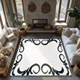 Kaymaz Taban Trend Vintage Yıkanabilir Dijital Baskı Halı
