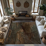 Kaymaz Taban Trend Vintage Yıkanabilir Dijital Baskı Halı