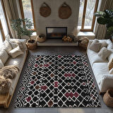 Kaymaz Taban Trend Vintage Yıkanabilir Dijital Baskı Halı