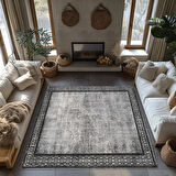 Kaymaz Taban Trend Vintage Yıkanabilir Dijital Baskı Halı