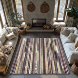 Kaymaz Taban Trend Vintage Yıkanabilir Dijital Baskı Halı