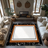 Kaymaz Taban Trend Vintage Yıkanabilir Dijital Baskı Halı