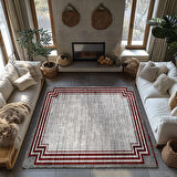 Kaymaz Taban Trend Vintage Yıkanabilir Dijital Baskı Halı