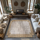 Kaymaz Taban Trend Vintage Yıkanabilir Dijital Baskı Halı