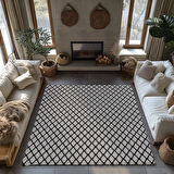 Kaymaz Taban Trend Vintage Yıkanabilir Dijital Baskı Halı