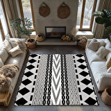 Kaymaz Taban Trend Vintage Yıkanabilir Dijital Baskı Halı