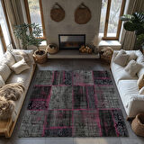 Kaymaz Taban Trend Vintage Yıkanabilir Dijital Baskı Halı