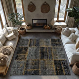 Kaymaz Taban Trend Vintage Yıkanabilir Dijital Baskı Halı