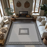 Kaymaz Taban Trend Vintage Yıkanabilir Dijital Baskı Halı