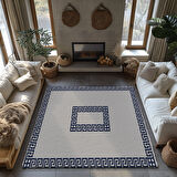 Kaymaz Taban Trend Vintage Yıkanabilir Dijital Baskı Halı