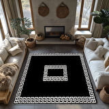 Kaymaz Taban Trend Vintage Yıkanabilir Dijital Baskı Halı