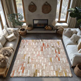 Kaymaz Taban Trend Vintage Yıkanabilir Dijital Baskı Halı