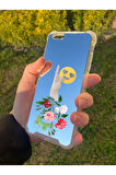 İphone 6S Plus İle Uyumlu Aynalı Emoji Desenli Darbe Kamera Korumalı Silikon Telefon Kılıfı