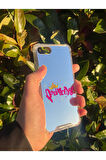 İphone SE 2020 İle Uyumlu Uyumlu Aynalı Prenses Desenli Darbe Kamera Korumalı Silikon Telefon Kılıfı