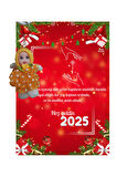 Yeni Yıl 2025 Kart Üzerinde Anahtarlık Tütü Bebek  5 Adet ( Kişiye Özel İsim Yazılabilir. )