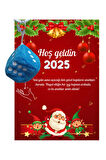 Yeni Yıl Noel Baba Kart Üzerinde Anahtarlık Zar Model ( Kişiye Özel İsim Yazılabilir. )