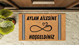 Kapı Önü Paspası Kişiye Özel Yazı Yazılır Koko Model Şerit Sonsuzluk PK-1518