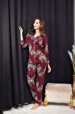Rahat ve Şık Kadın Pijama - Karışık Desenli