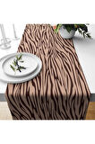 Runner 140*40 cm Dijital Baskı Desenli Süet Dokuma 06