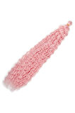 Rus Afrosu Ombreli Saç Tek Renk Pembe ( 100 Gr )