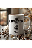 Love People Mottolu Tasarım Seramik Kupa Mug - Hediyelik Kupa