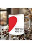Kalp ve Mottolu Tam Boy 3 Boyutlu Tasarım Seramik Kupa Mug - Hediyelik Kupa