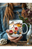Manzara Şeklinde Tam Boy 3 Boyutlu Tasarım Seramik Kupa Mug - Hediyelik Kupa