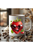 Meyve Emoji Şeklinde 3 Boyutlu Tasarım Seramik Kupa Mug - Hediyelik Kupa Bardak