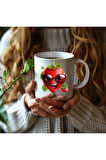 Meyve Emoji Şeklinde 3 Boyutlu Tasarım Seramik Kupa Mug - Hediyelik Kupa Bardak