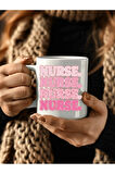 Hemşire Temalı Özel Tasarım Seramik Kupa Mug - Hediyelik Kupa Bardak - Nurse