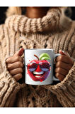 Meyve Emoji Şeklinde 3 Boyutlu Tasarım Seramik Kupa Mug - Hediyelik Kupa Bardak