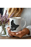 Kedi Görselli Özel Tasarım Seramik Kupa Mug - Hediyelik Kupa Bardak