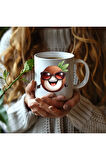 Meyve Emoji Şeklinde 3 Boyutlu Tasarım Seramik Kupa Mug - Hediyelik Kupa Bardak
