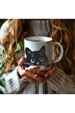 Kedi Görselli Özel Tasarım Seramik Kupa Mug - Hediyelik Kupa Bardak