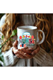 Hemşire Temalı Özel Tasarım Seramik Kupa Mug - Hediyelik Kupa Bardak - Nurse