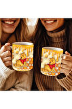 Winnie the Pooh - Kaplan Tigger - İyor - Piglet Baskılı 3D Tasarım Seramik Kupa Mug