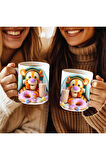 Winnie the Pooh - Kaplan Tigger - İyor - Piglet Baskılı 3D Tasarım Seramik Kupa Mug