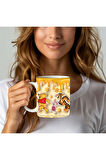 Winnie the Pooh - Kaplan Tigger - İyor - Piglet Baskılı 3D Tasarım Seramik Kupa Mug