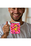 Winnie the Pooh - Kaplan Tigger - İyor - Piglet Baskılı 3D Tasarım Seramik Kupa Mug