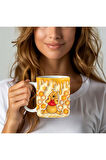 Winnie the Pooh - Kaplan Tigger - İyor - Piglet Baskılı 3D Tasarım Seramik Kupa Mug