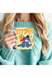 Winnie the Pooh - Kaplan Tigger - İyor - Piglet Baskılı 3D Tasarım Seramik Kupa Mug