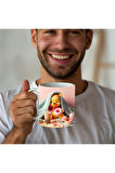 Winnie the Pooh - Kaplan Tigger - İyor - Piglet Baskılı 3D Tasarım Seramik Kupa Mug