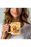 Winnie the Pooh - Kaplan Tigger - İyor - Piglet Baskılı 3D Tasarım Seramik Kupa Mug