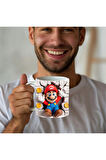 Süper Mario Baskılı 3D Tasarım Seramik Kupa Mug - Hediyelik Kupa Bardak