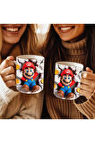 Süper Mario Baskılı 3D Tasarım Seramik Kupa Mug - Hediyelik Kupa Bardak