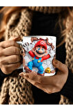 Süper Mario Baskılı 3D Tasarım Seramik Kupa Mug - Hediyelik Kupa Bardak