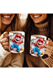 Süper Mario Baskılı 3D Tasarım Seramik Kupa Mug - Hediyelik Kupa Bardak