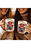 Süper Mario Baskılı 3D Tasarım Seramik Kupa Mug - Hediyelik Kupa Bardak